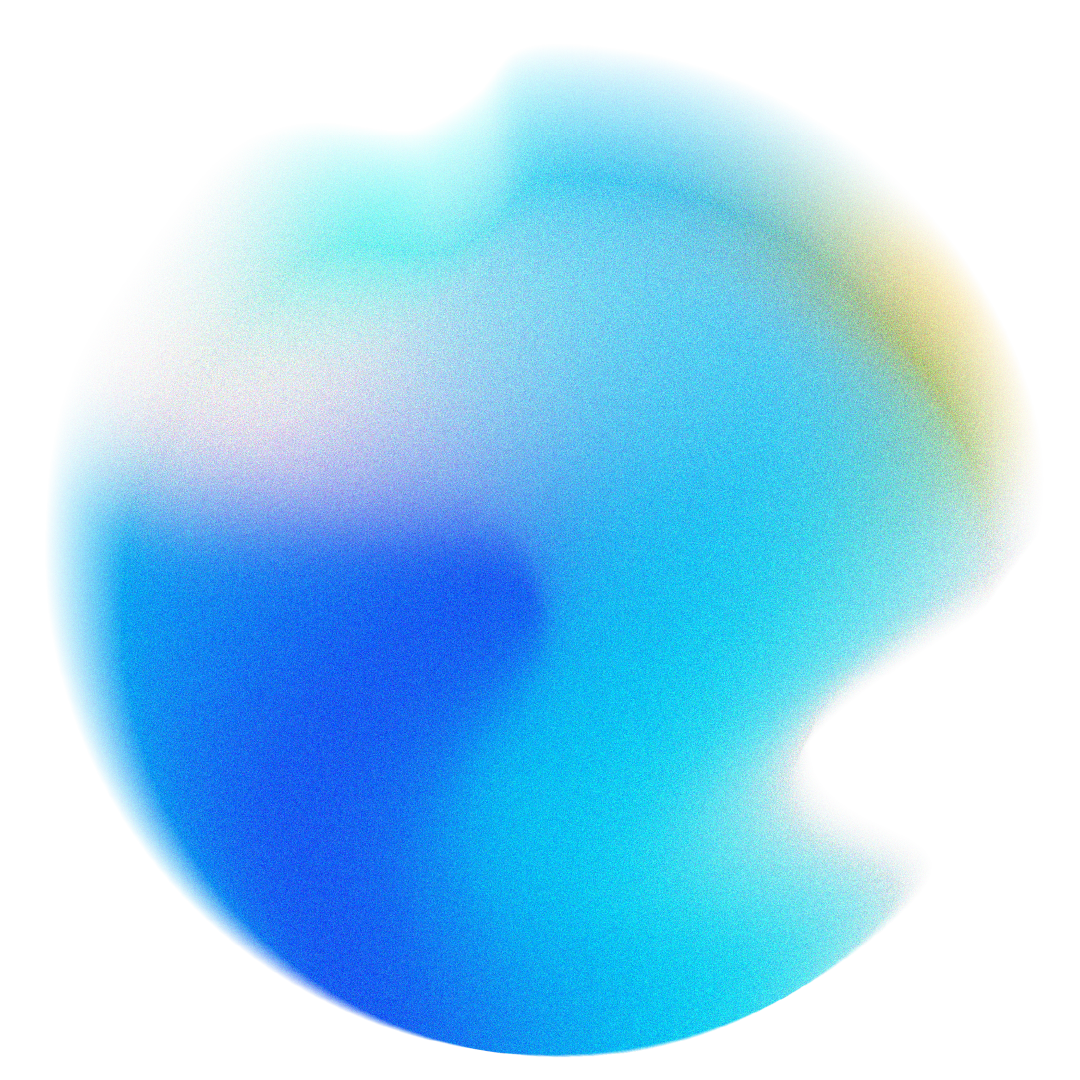 Abstract blue sphere